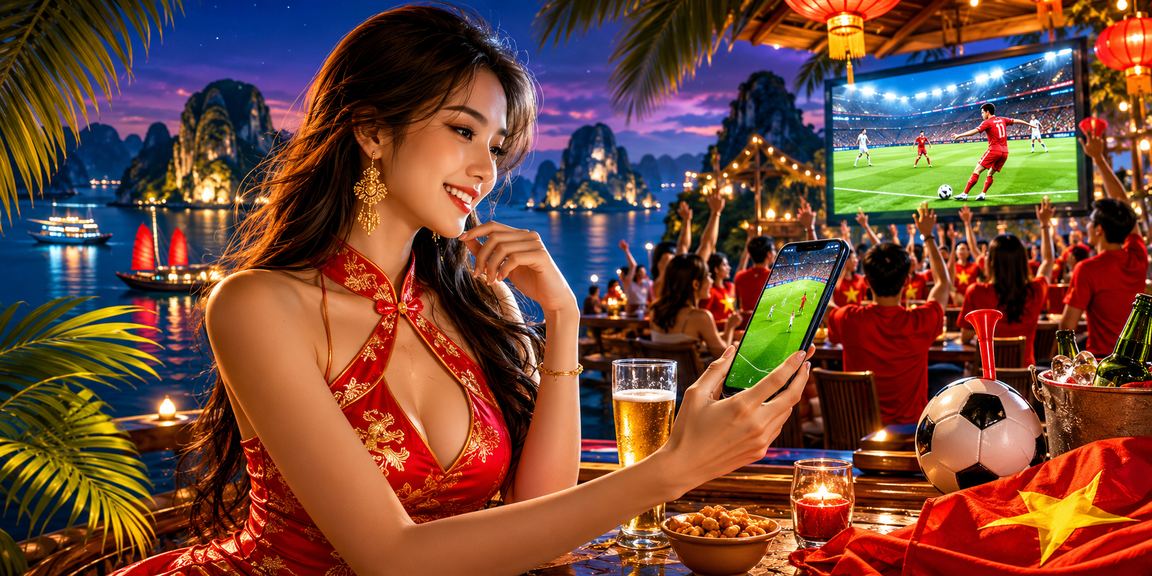 Người hâm mộ tại Hạ Long xem bóng đá và tìm hiểu thông tin cược trên vvvwin88