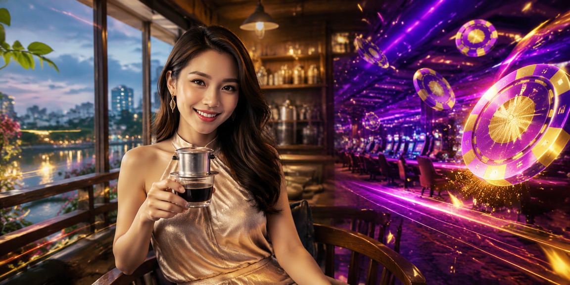 Người chơi tại Hà Nội thư giãn với ly cà phê và trải nghiệm casino trực tuyến trên điện thoại