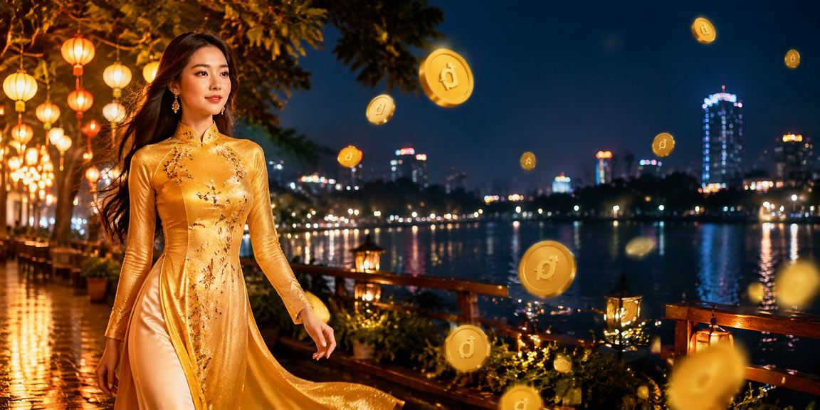 Giao diện đăng nhập casino giải trí Hà Nội với áo dài truyền thống